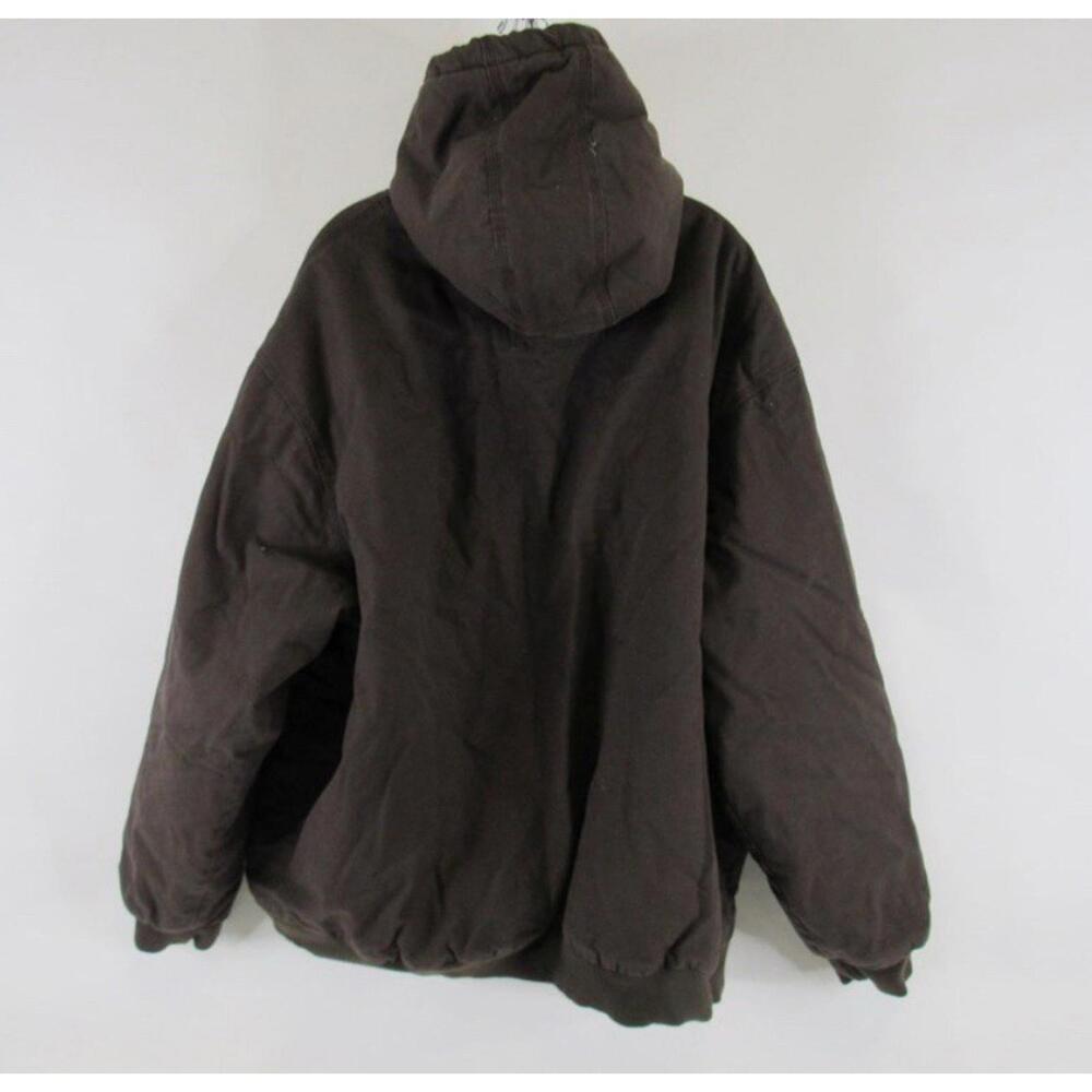 Redhead Buffalo Heavy Washed Canvas Hooded Full Zip Jacket Brown 3XL NWT - Picture 5 of 8